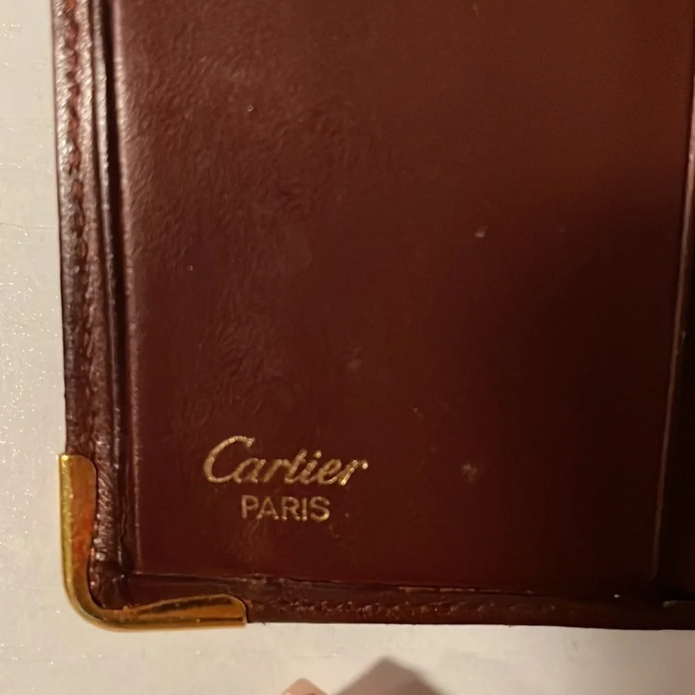 Cartier Burgundy Men’s Bifold Wallet ✨